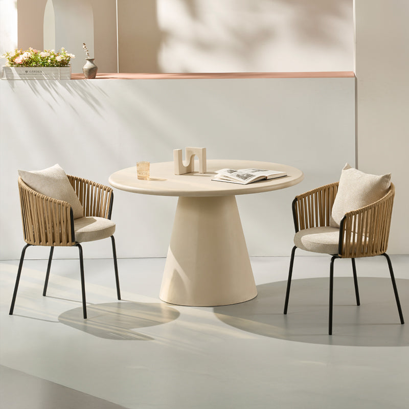 Sedia da pranzo Louisa [Set da 1] [Tessuto in lino]