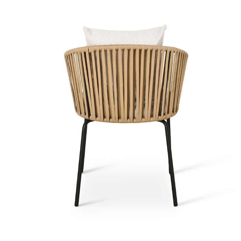 Sedia da pranzo Louisa [Set da 1] [Tessuto in lino]