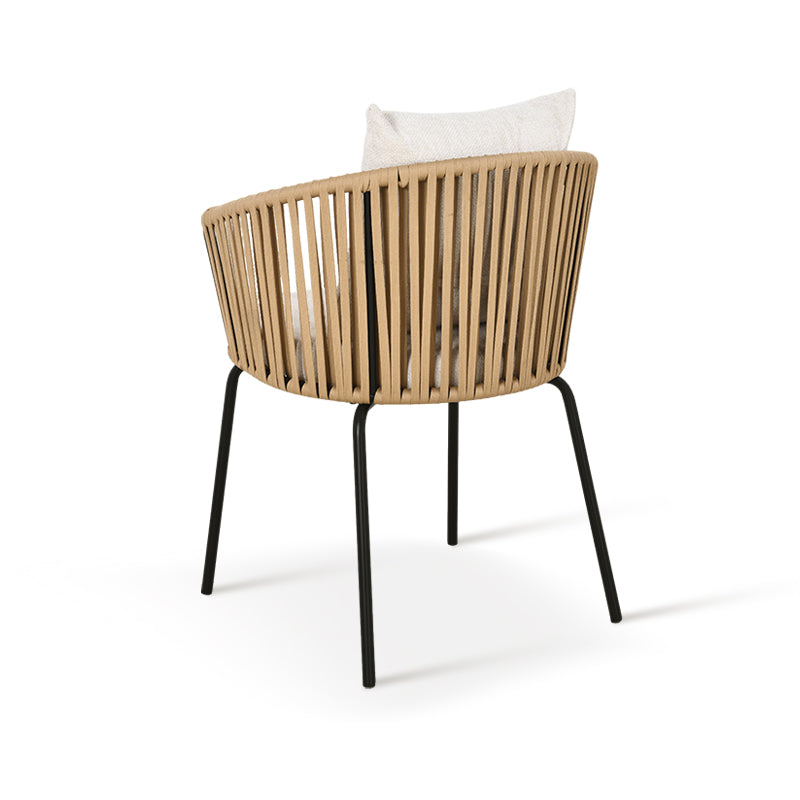 Sedia da pranzo Louisa [Set da 1] [Tessuto in lino]