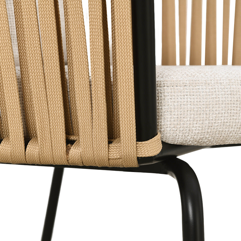 Sedia da pranzo Louisa [Set da 1] [Tessuto in lino]