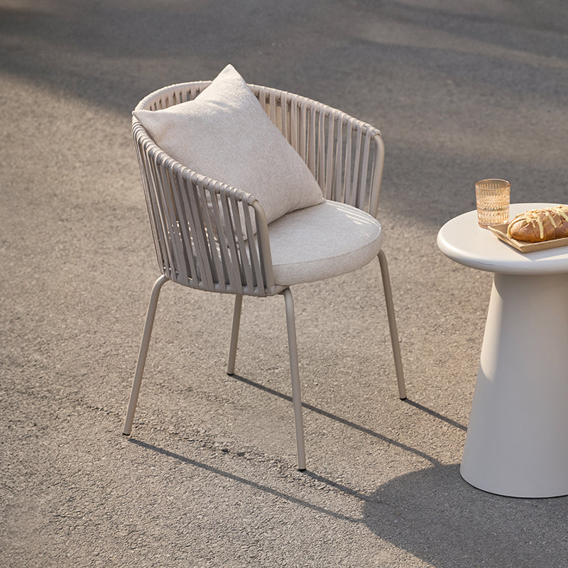 Sedia da pranzo Louisa [Set da 1] [Tessuto in lino]