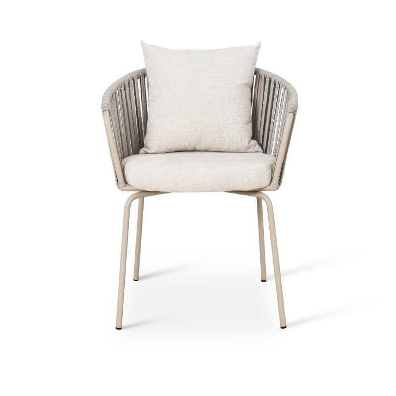 Sedia da pranzo Louisa [Set da 1] [Tessuto in lino]