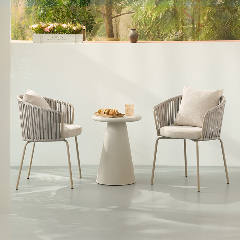 Sedia da pranzo Louisa [Set da 1] [Tessuto in lino]