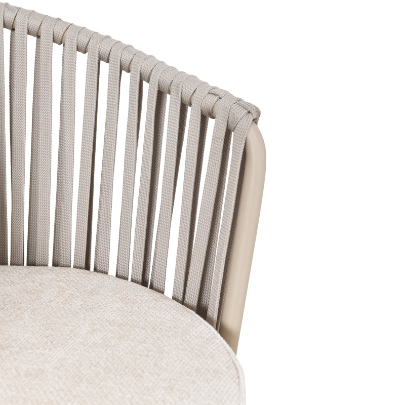 Sedia da pranzo Louisa [Set da 1] [Tessuto in lino]