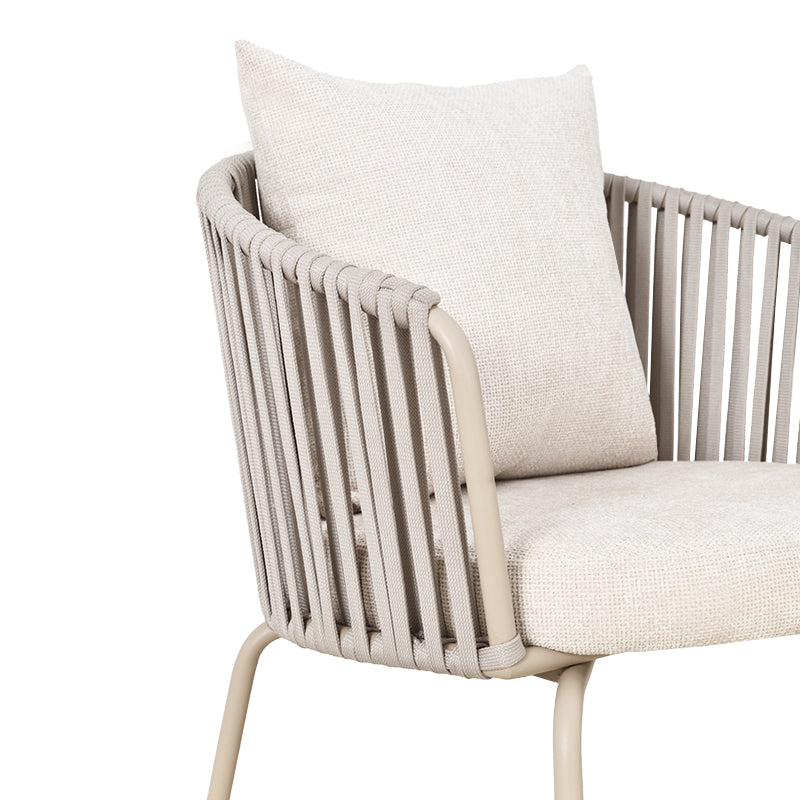 Sedia da pranzo Louisa [Set da 1] [Tessuto in lino]