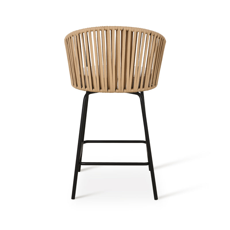 Sgabello da bar Louisa [Set da 2] [Tessuto in lino] [65 cm]