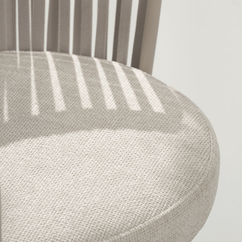 Sgabello da bar Louisa [Set da 2] [Tessuto in lino] [65 cm]