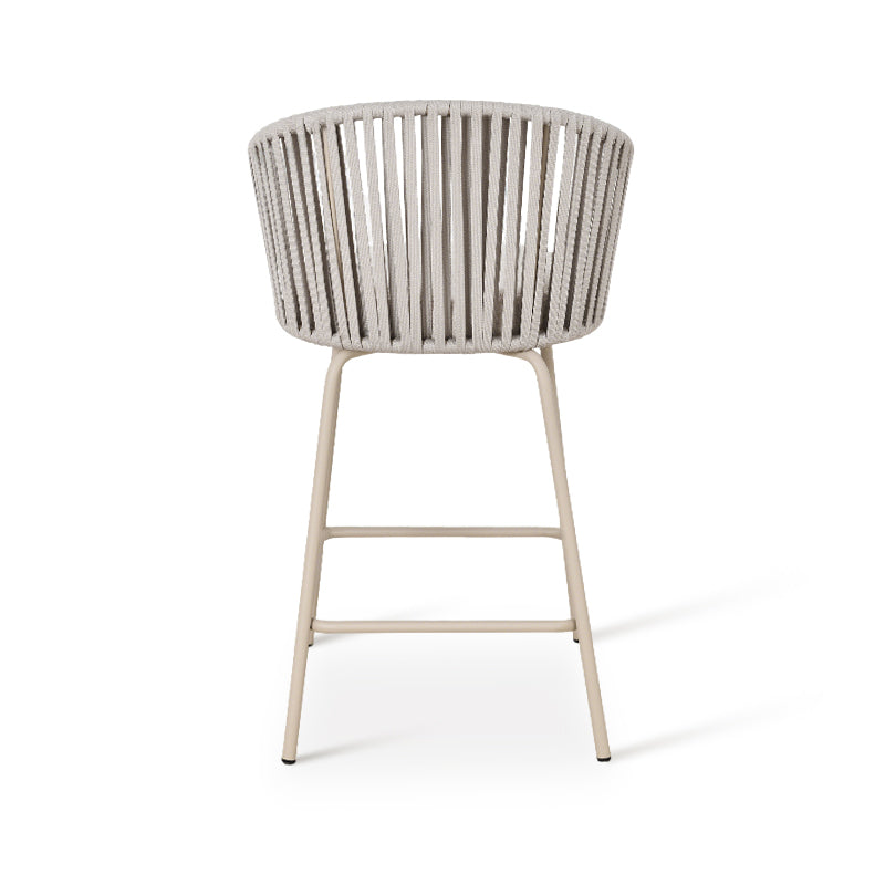 Sgabello da bar Louisa [Set da 2] [Tessuto in lino] [65 cm]