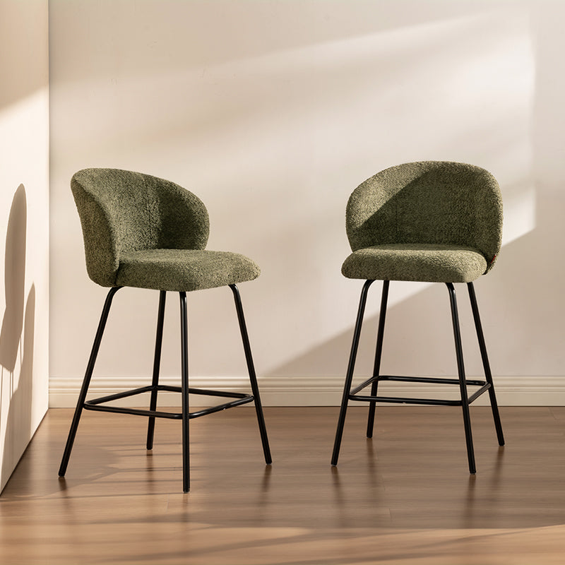 Sgabelli Yasin [set di 2] [tessuto bouclé] [65 cm]