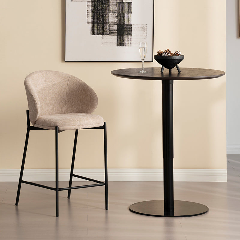 Sgabelli da bar Bard [Set da 1] [Tessuto in lino] [65 cm]