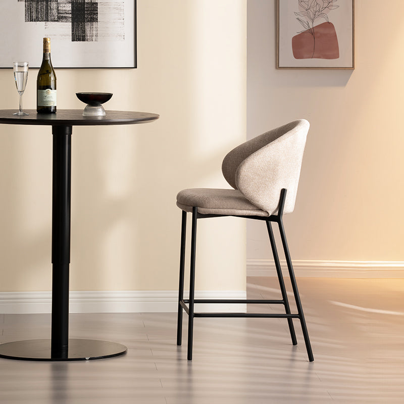 Sgabelli da bar Bard [Set da 1] [Tessuto in lino] [65 cm]