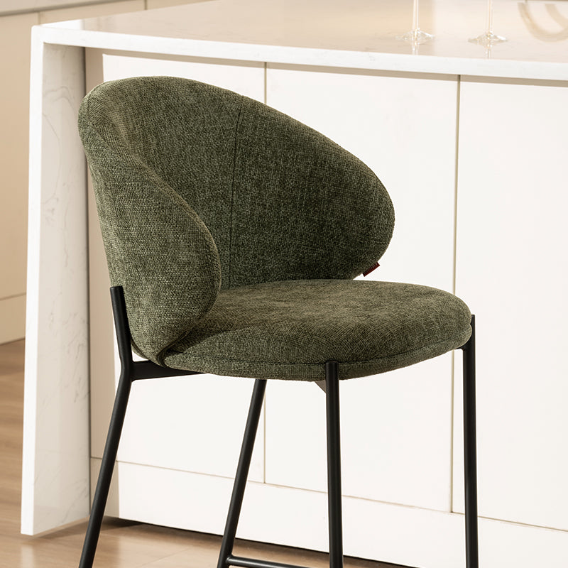 Sgabelli da bar Bard [Set da 1] [Tessuto effetto lino] [65 cm]