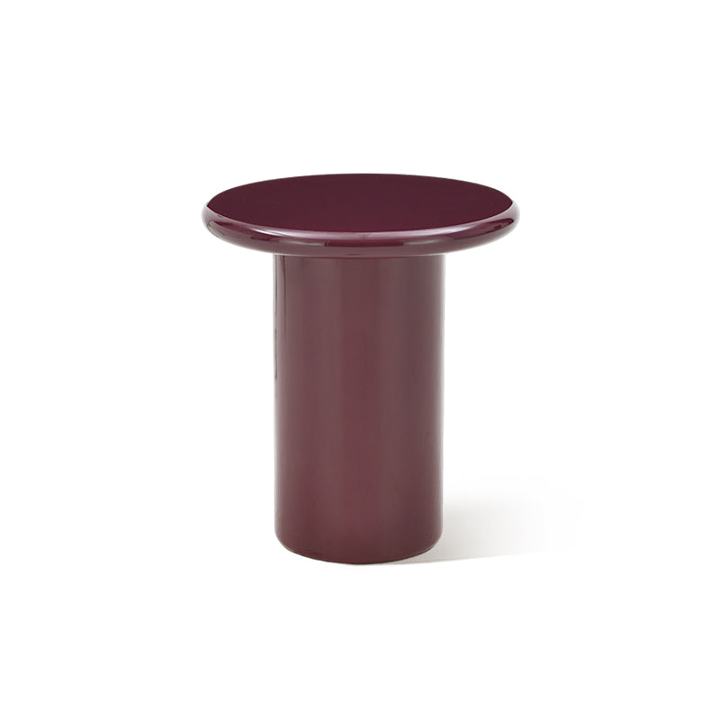 Set tavolino rotondo Aine Chelsea [Rosso porpora][Lucido e opaco]