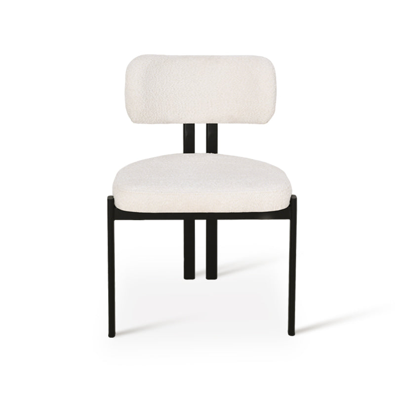 Sedie da pranzo Mabel [set di 2] [tessuto bouclé]