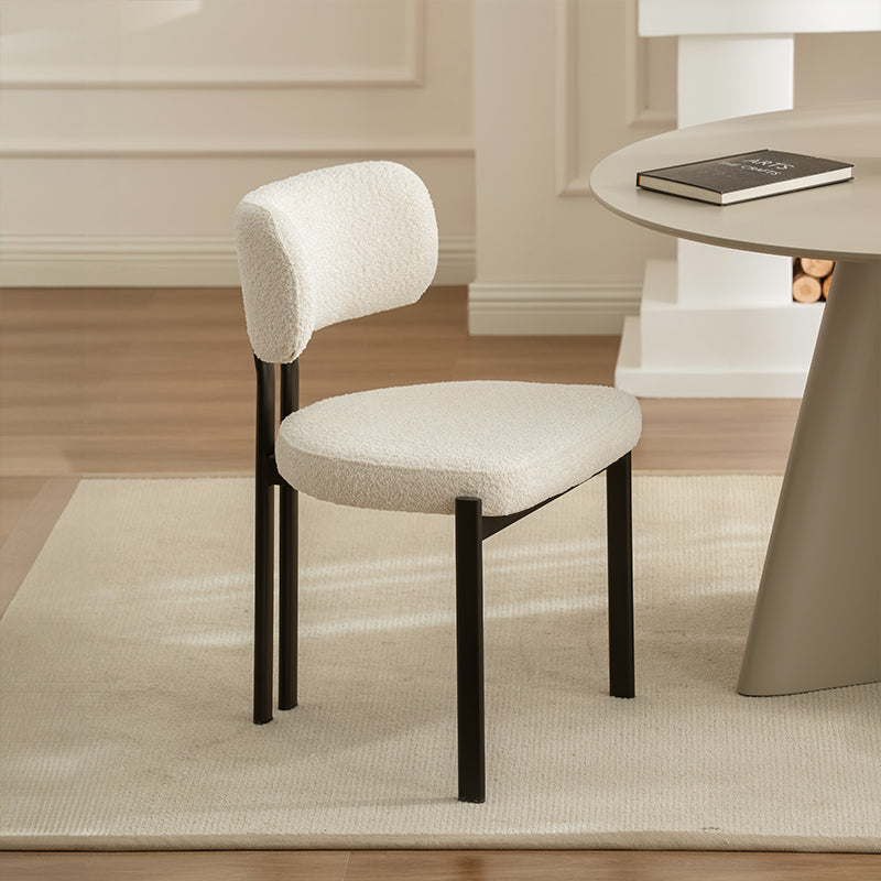 Sedie da pranzo Mabel [set di 2] [tessuto bouclé]