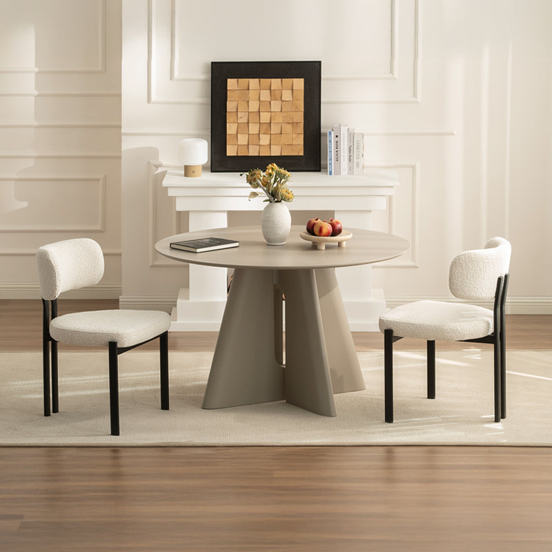 Sedie da pranzo Mabel [set di 2] [tessuto bouclé]