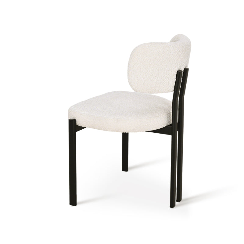 Sedie da pranzo Mabel [set di 2] [tessuto bouclé]