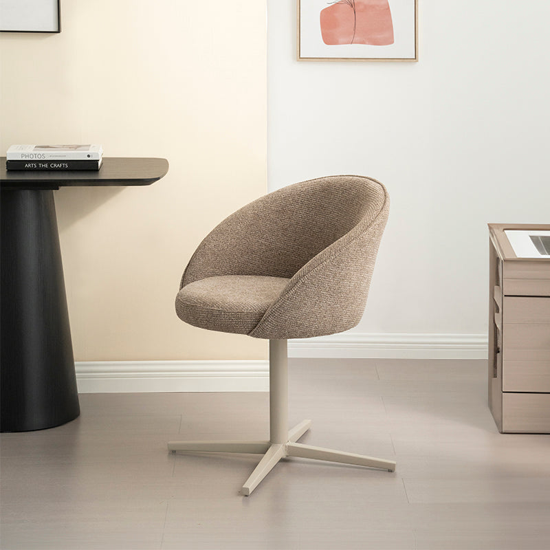 Tavolo da pranzo rotondo Tiana e 2 poltrone da pranzo girevoli a 360° Paislee [Set da pranzo]