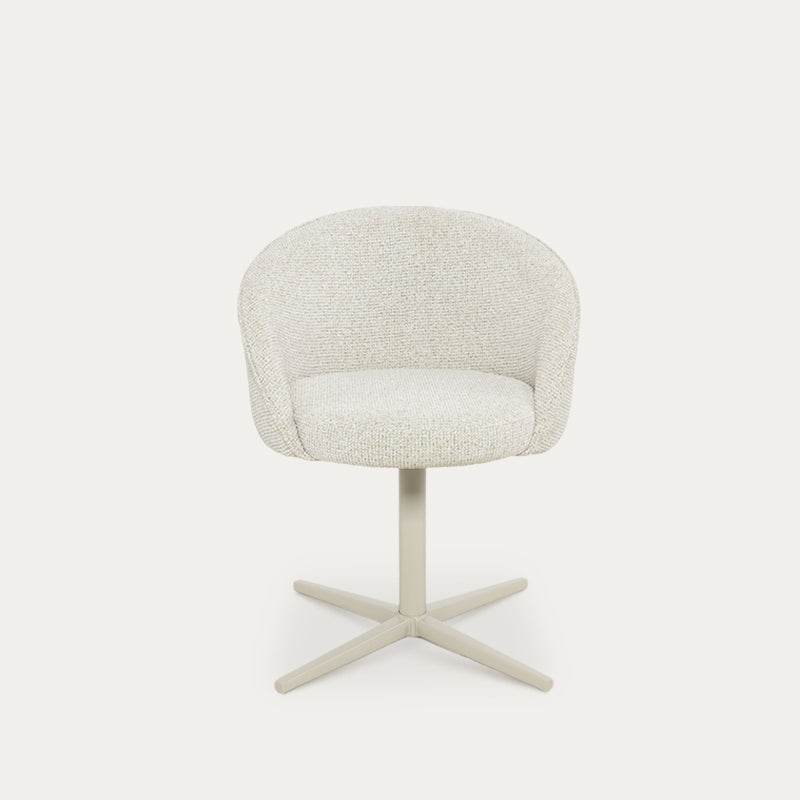 Sedie Con Braccioli Paislee [Tessuto effetto lino] [Girevole A 360 Gradi]