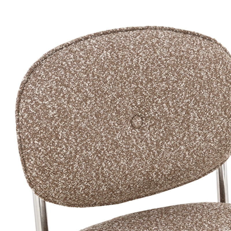 Sedia da pranzo Danica [set da 1] [ [tessuto bouclé][argento]
