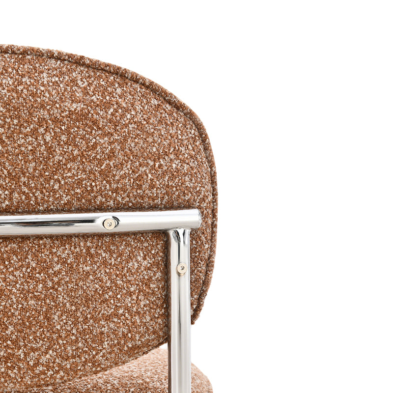 Sedia da pranzo Danica [set da 1] [ [tessuto bouclé][argento]