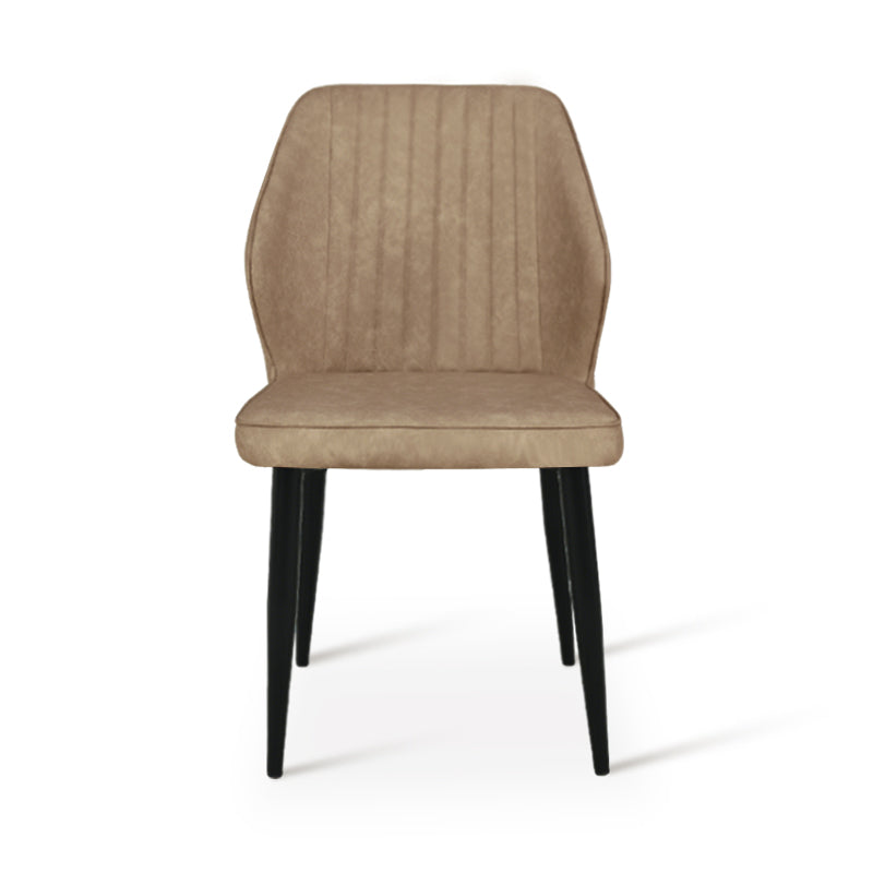 Sedie da pranzo Aleena [set di 2] [ecopelle] [marrone] [beige]