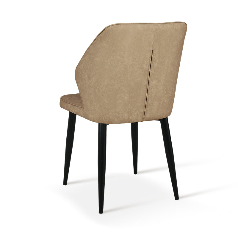 Sedie da pranzo Aleena [set di 2] [ecopelle] [marrone] [beige]