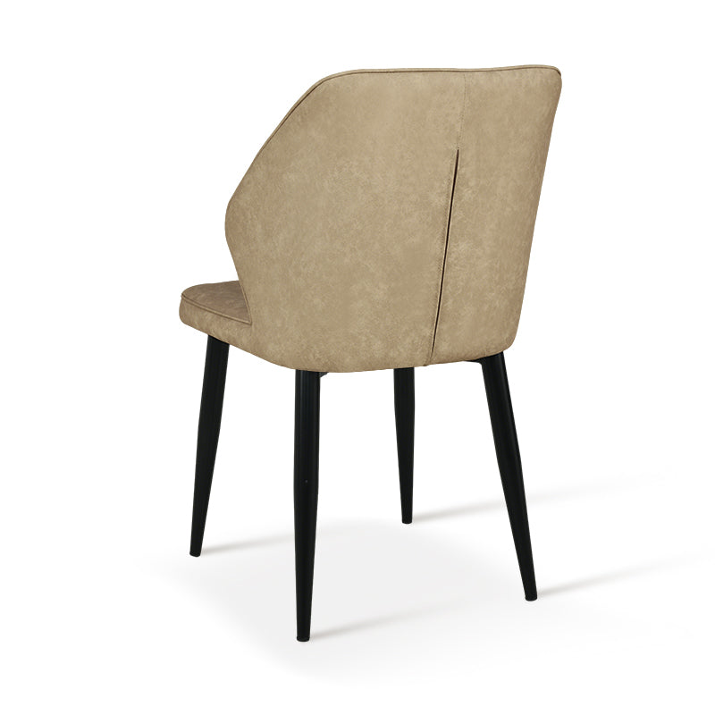Sedie da pranzo Aleena [set di 2] [ecopelle] [marrone] [beige]