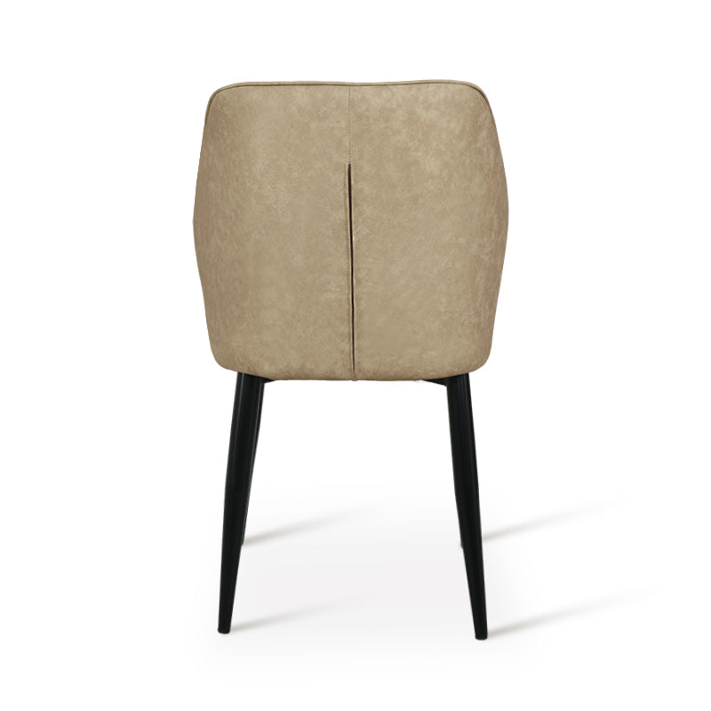 Sedie da pranzo Aleena [set di 2] [ecopelle] [marrone] [beige]
