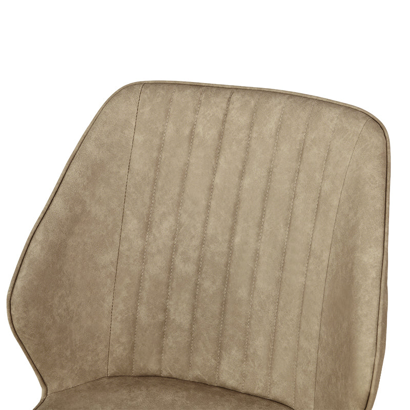 Sedie da pranzo Aleena [set di 2] [ecopelle] [marrone] [beige]