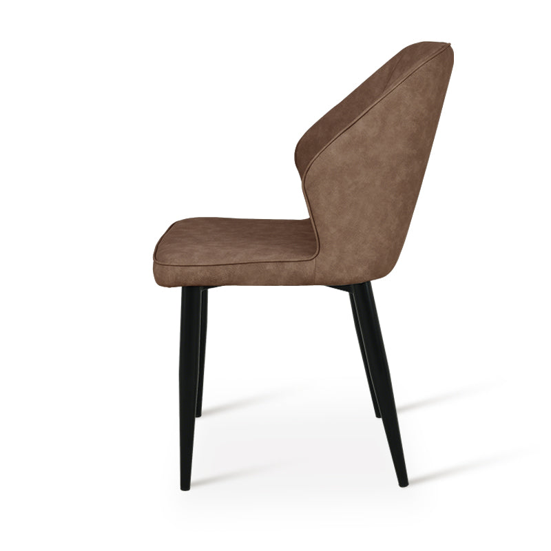 Sedie da pranzo Aleena [set di 2] [ecopelle] [marrone] [beige]