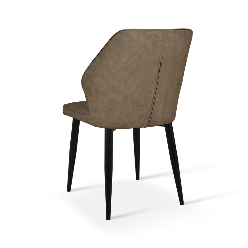 Sedie da pranzo Aleena [set di 2] [ecopelle] [marrone] [beige]
