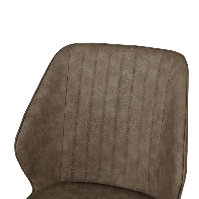 Sedie da pranzo Aleena [set di 2] [ecopelle] [marrone] [beige]
