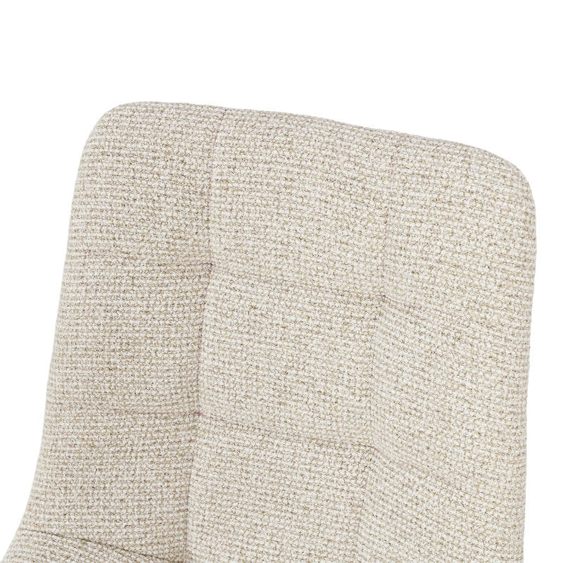 Sedie da pranzo Aoife Sleek [set di 2] [tessuto di lino] [gambe in metallo di quercia]