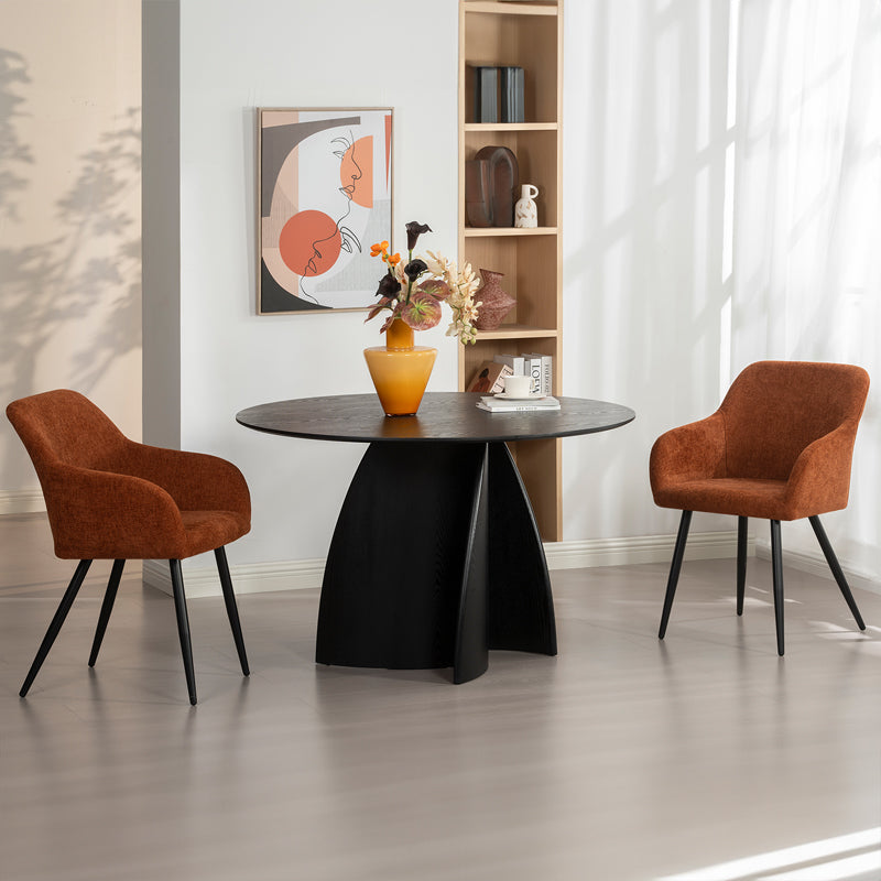 Sedie Con Braccioli Frazer [set di 2] [tessuto di lino]