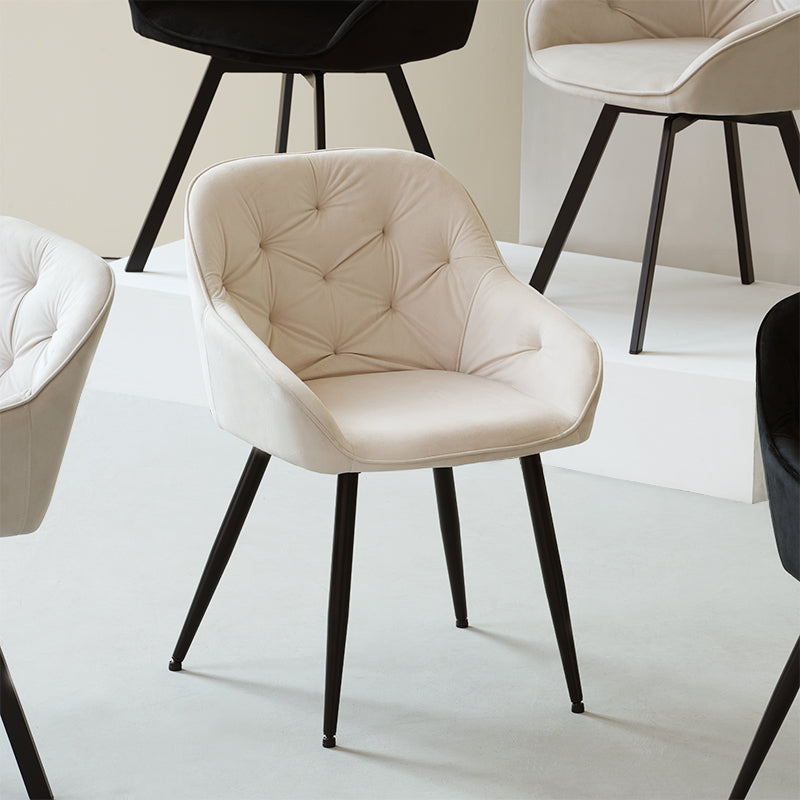 Sedie Con Braccioli Keaton [set di 2] [Velluto]