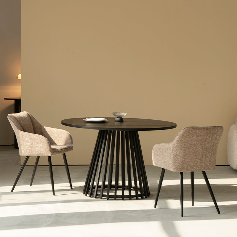 Tavolo da pranzo rotondo Verónica e 4 sedie Sienna Garden [Set da pranzo]
