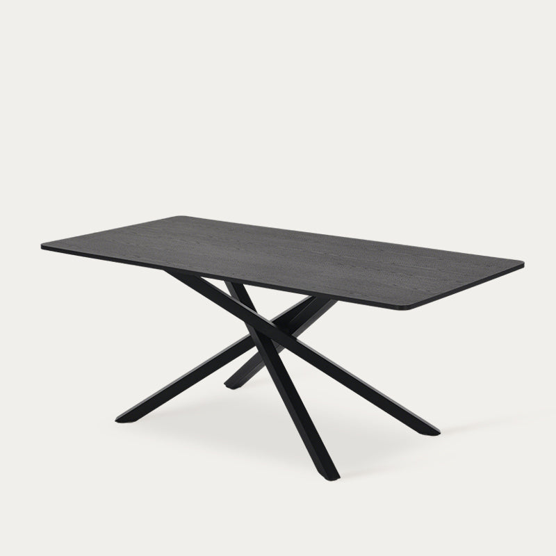 Tavolo da pranzo rettangolare Thalia [Legno nero o noce] [180 cm]