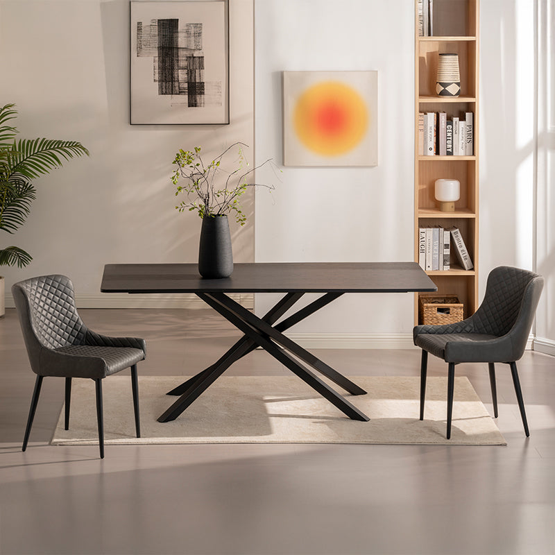 Tavolo da pranzo rettangolare Thalia [Legno nero o noce] [180 cm]