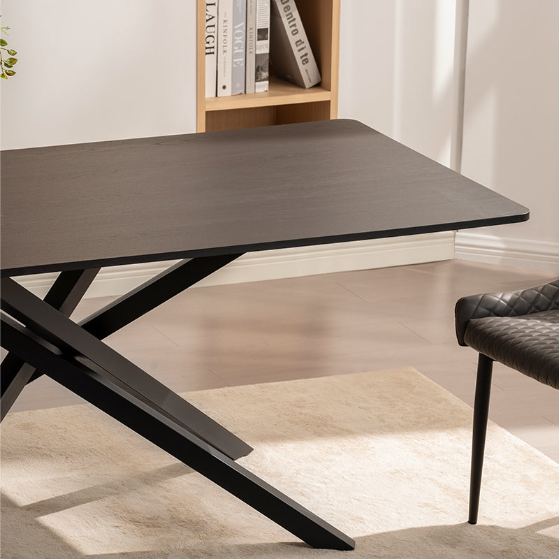 Tavolo da pranzo rettangolare Thalia [Legno nero o noce] [180 cm]