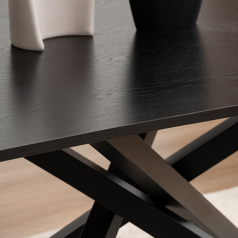 Tavolo da pranzo rettangolare Thalia [Legno nero] [180 cm]