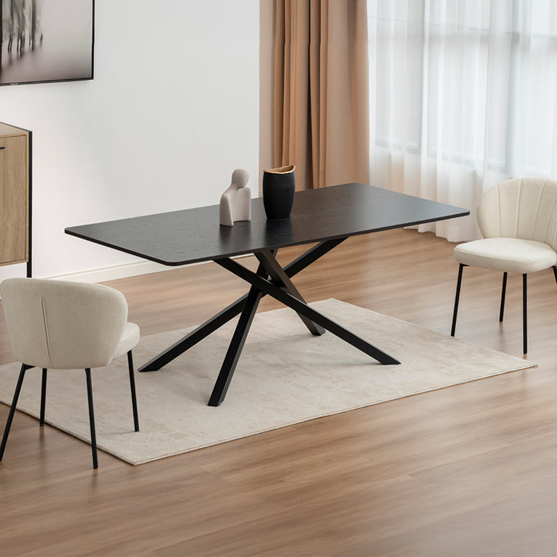 Tavolo da pranzo rettangolare Thalia [Legno nero] [180 cm]