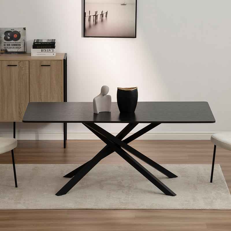Tavolo da pranzo rettangolare Thalia [Legno nero] [180 cm]