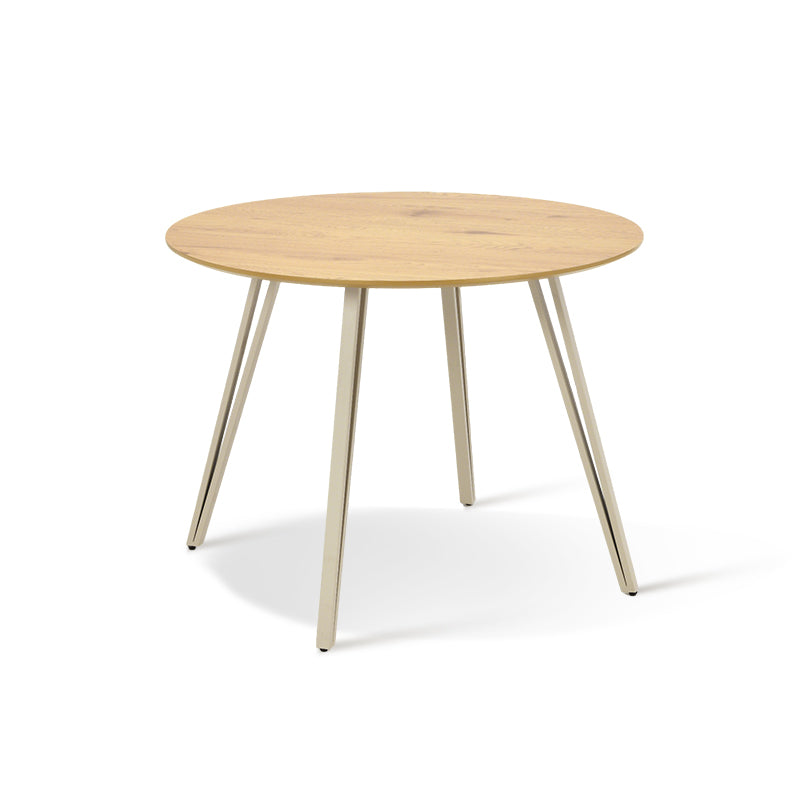 Tavolo da pranzo rotondo Fareeha [Legno nero] [100 cm]
