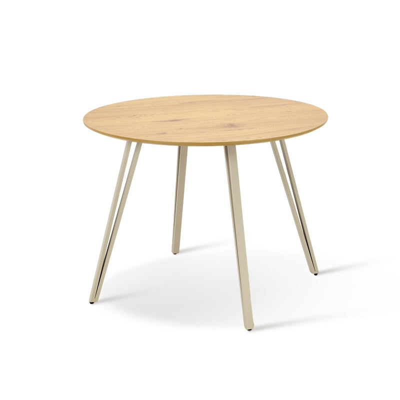 Tavolo da pranzo rotondo Fareeha [Legno nero] [100 cm]