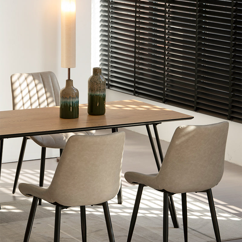 Tavolo da pranzo rettangolare Fareeha [Colore legno] [160 cm]