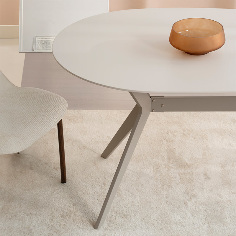 Tavolo da pranzo Judit ovale [Beige] [160 cm]