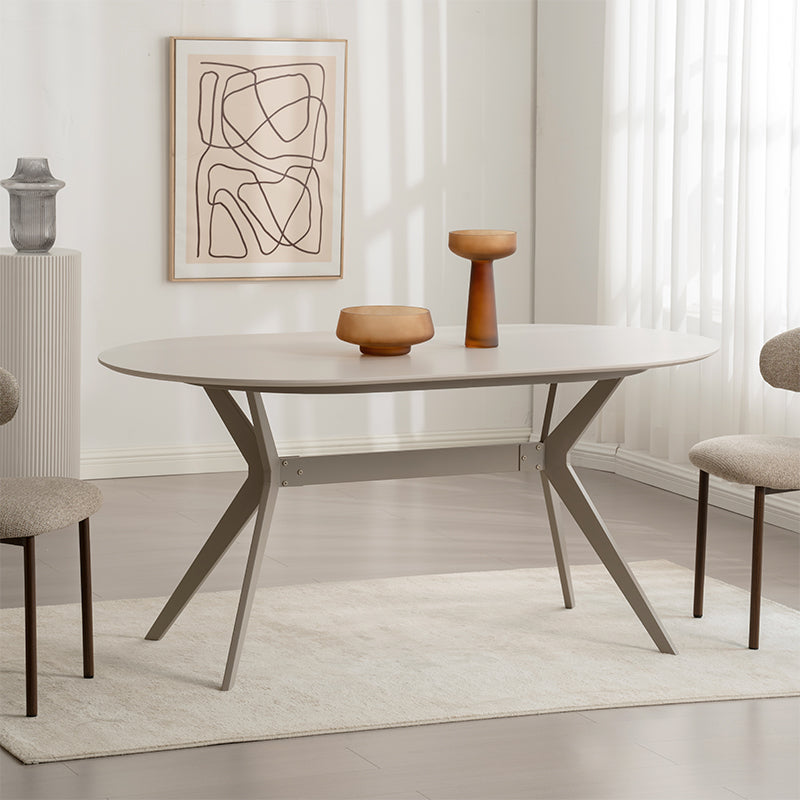 Tavolo da pranzo Judit ovale [Beige] [160 cm]