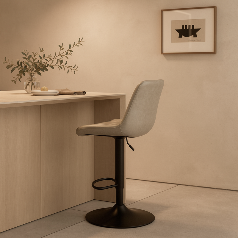 Sgabelli Jarvis AH [set di 2] [ecopelle] [62cm-82cm]